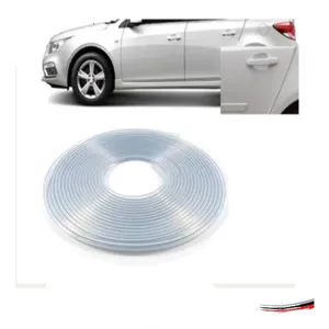 Protetor de Bordas de Porta F103 para Qualquer Veículo Branco 10M Proteção Contra Impactos e Riscos Uniflex Protetor de Bordas de Porta F103 para Qualquer Veículo Branco 10M Uniflex