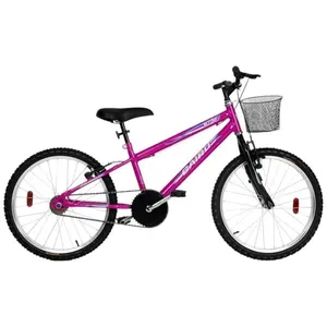 Bicicleta Cairu Aro 20 Rebaixada Star Girl Cesta Rosa Pink (MP)