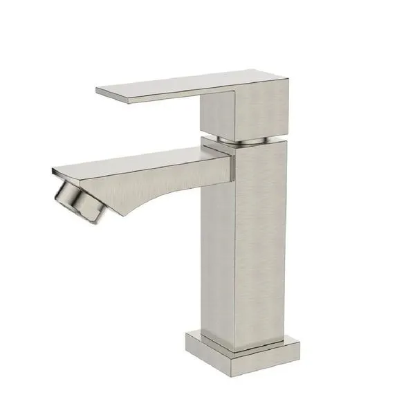 Torneira para Banheiro Bica Baixa de Mesa Aço Inox Escovado Eco Metais Torneira para Banheiro Bica Baixa de Mesa Inox Escovado Eco Metais