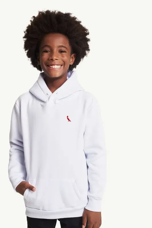 Hoodie Mini Moletom Canguru Brasa Pp Bor Branco - 04