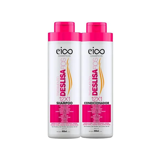 Kit Capilar Eico Deslisa Fios 800ml