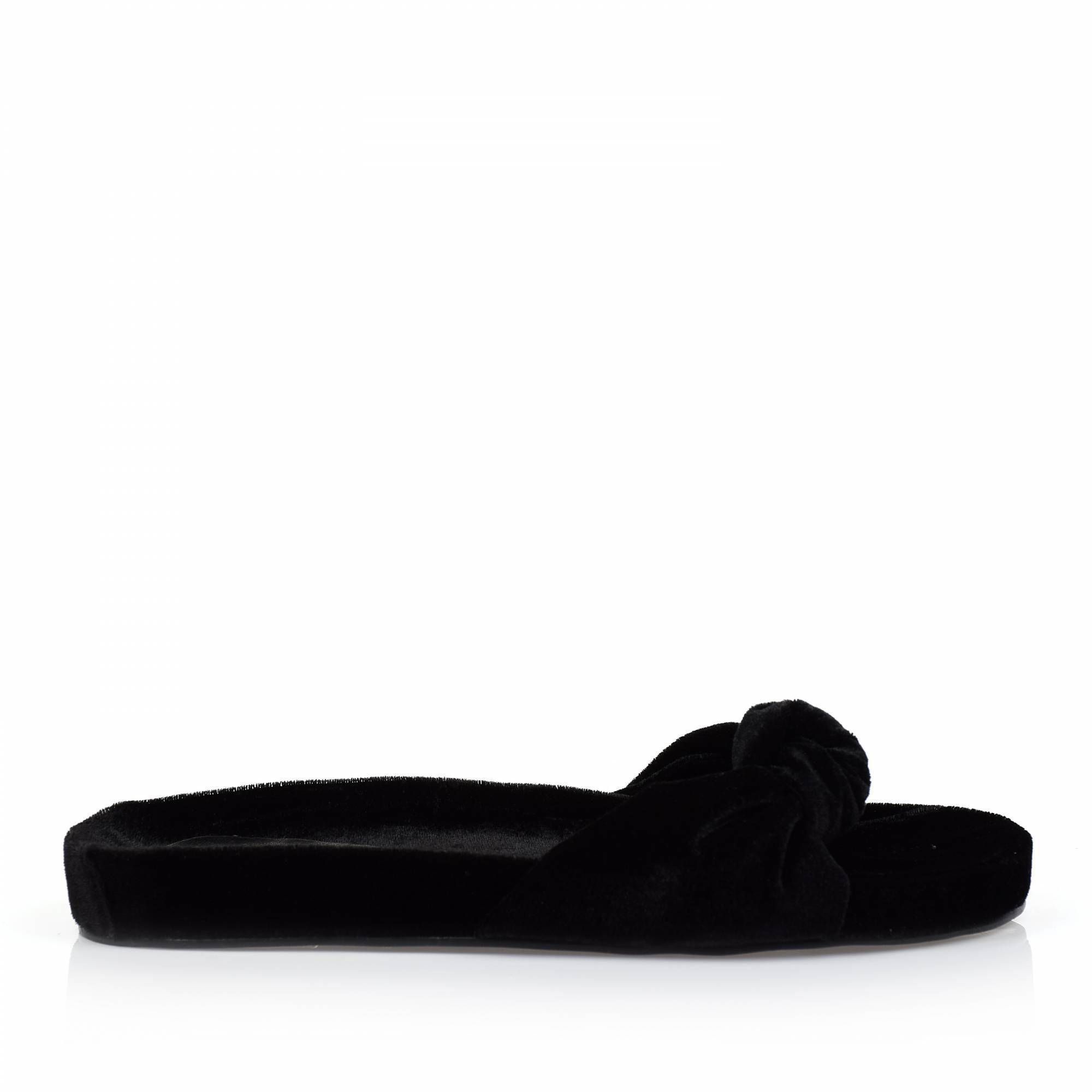 Flat Veludo Preto