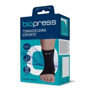 Tornozeleira de Esportes Biopress M Biopress 1 Unidade