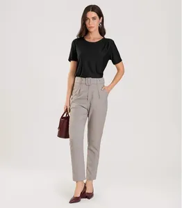 Blusa Feminina Manga Curta Dianna Preto PP