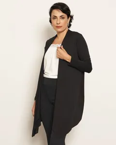 Capa Feminina Manga Longa Preta M