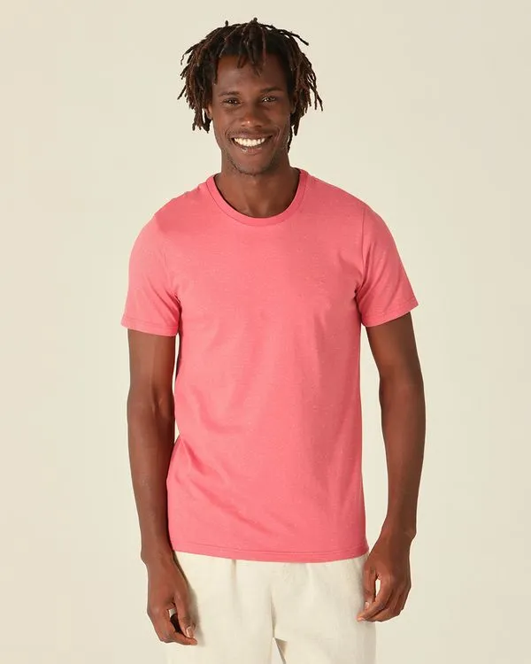 Camiseta Básica Masculina Slim Em Meia Malha Botonê Vermelho - P