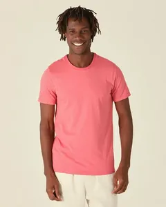 Camiseta Básica Masculina Slim Em Meia Malha Botonê Vermelho - PP
