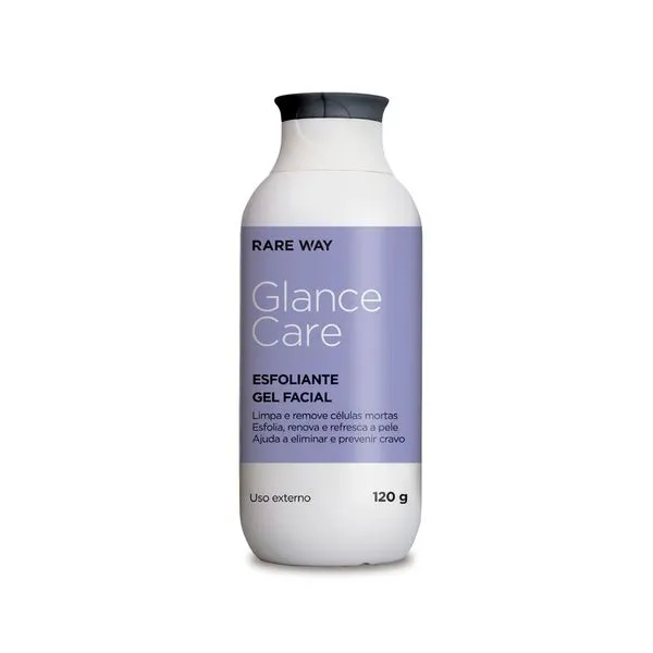 Gel Esfoliante Para o Rosto Rare Way Glance Care 120g
