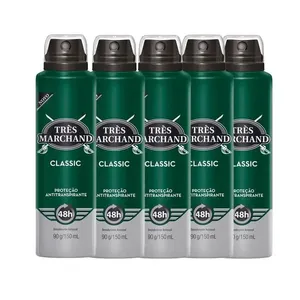 Kit Desodorante Aerosol Très Marchand Classic 150ml - 5 Unidades