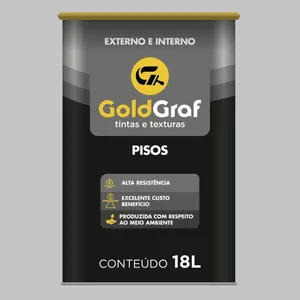 Tinta Premium Acrílica Fosco Piso 18L Goldgraf Tinta Premium Acrílica Fosco Piso Cinza 18L Goldgraf