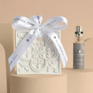 Gesso Perfumado Floral 7,5x7,5cm Peonia M.victoria