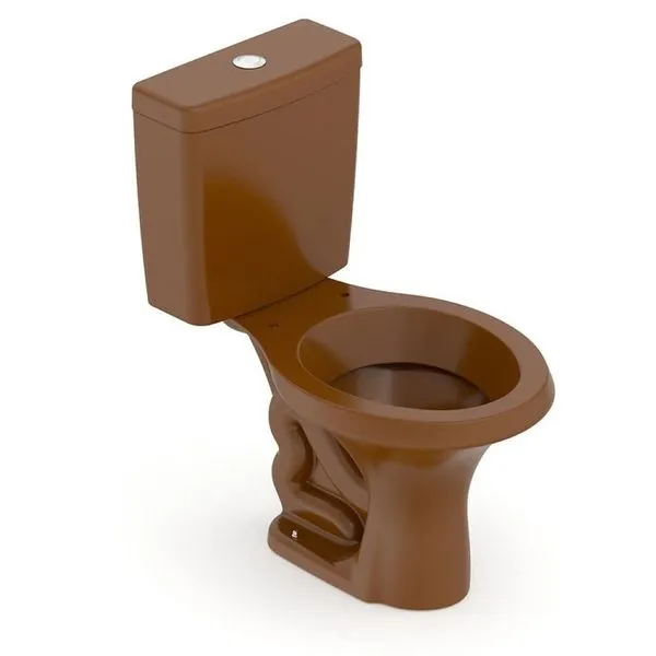 Kit Vaso Sanitário Com Caixa Acoplada Logasa 6 Litros Parati Ocre (MP)