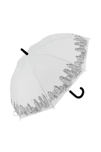 Sombrinha Brizi Longa Transparente Gotas