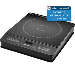 Fogão Cooktop Portátil de Indução Amazon Basics 1800W Preto A-MBI
