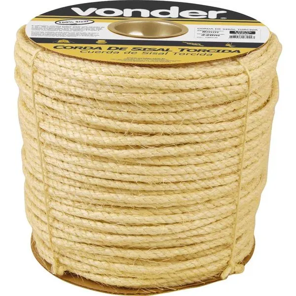 Corda de Sisal 8mmx220m em Carretel - VONDER