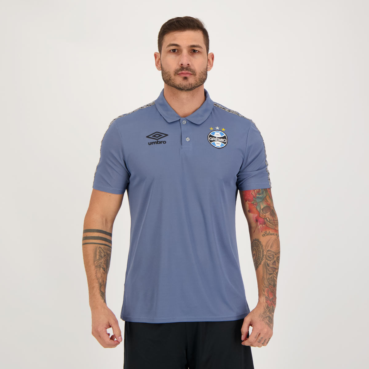 Polo Umbro Grêmio Viagem 2021 Azul