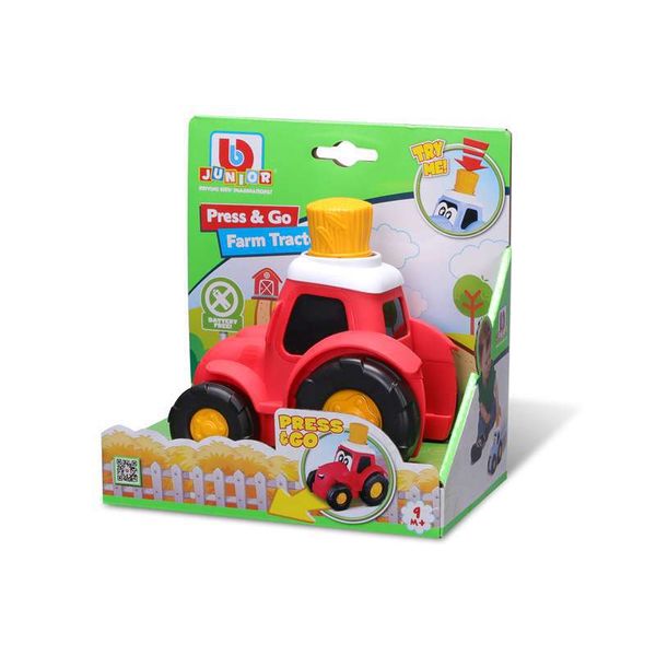 Mini Veiculo - Trator De Fazenda - Aperte E Va - Burago Junior