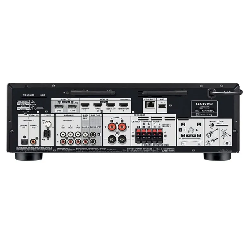 Onkyo TX-NR5100 Receiver 7.2Ch 8k Hdmi 2.1 eARC - 120v