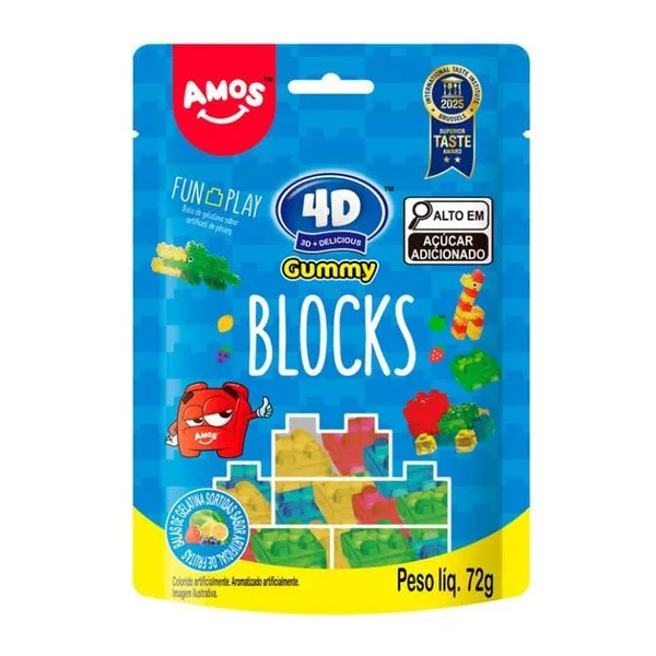Bala Amos 4D Gummy Blocks 72g BALA AMOS 72G 4D GUMMY BLOCKS