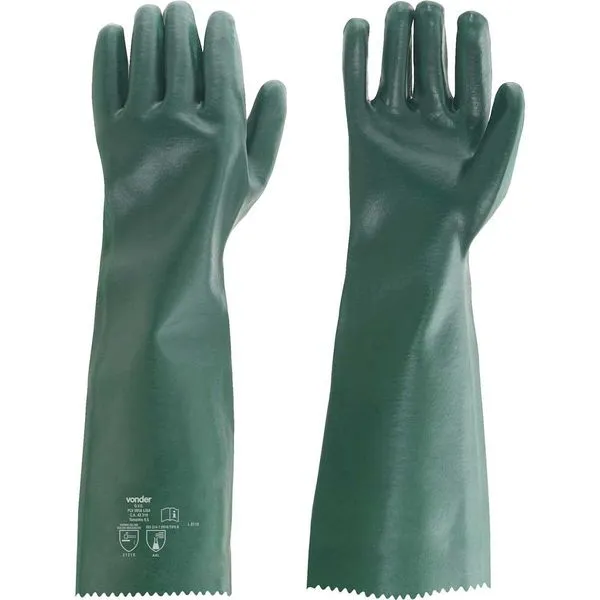 Luva de PVC com Forro 56cm Palma Lisa PLV0056 - VONDER