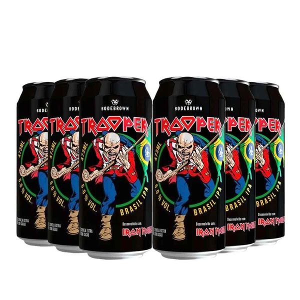 Pack 6 Trooper Iron Maiden Ipa lata 500ml