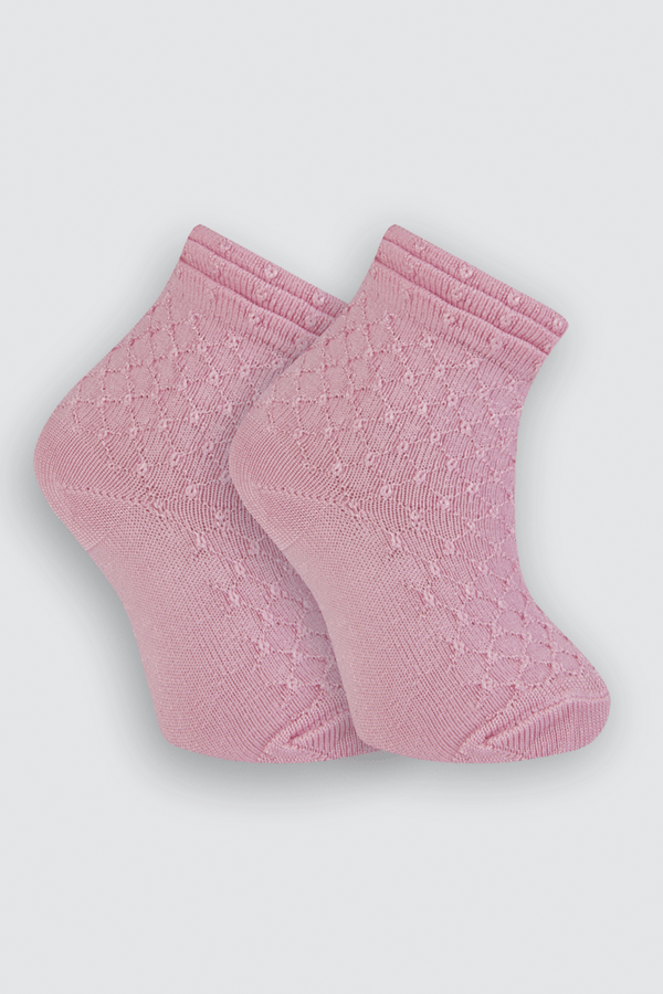 Meia Infantil Cano Curto Festa Trifil Tamanho: RN | Cor: Rosa