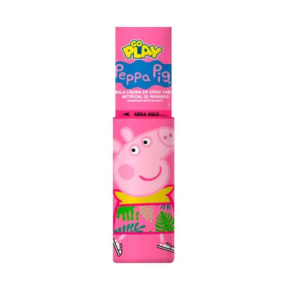 Bala Líquida em Spray Go Play Peppa Pig Sabor Morango 25ml