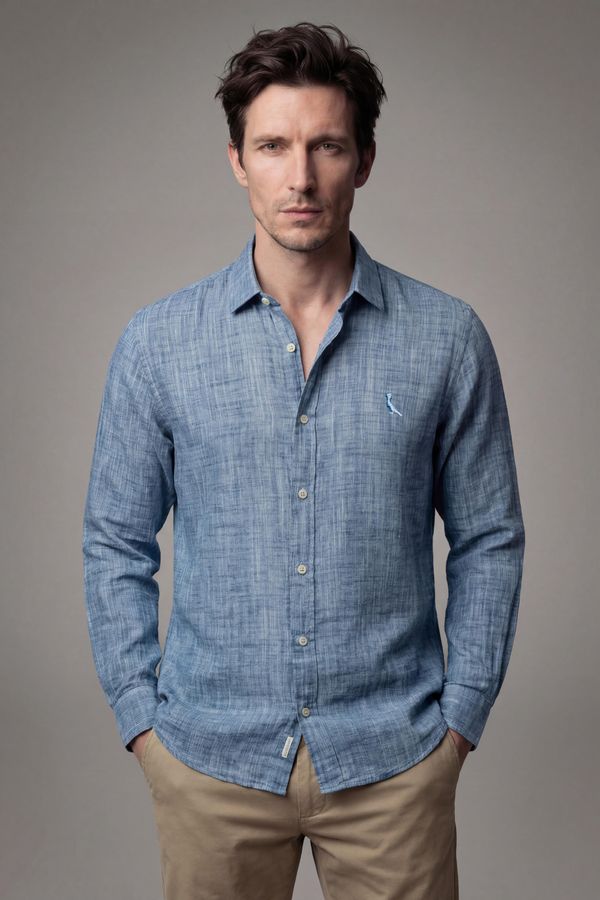 Camisa Ml Tiago Azul Royal - M