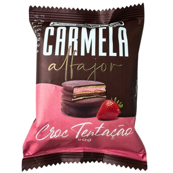 Alfajor CARMELA Croc Tentação Doce de Leite 50g