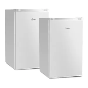 Kit Frigobar Branco 124 Litros Inverter Bivolt Midea - 2 unidades MDRD181FGD013x2 - Bivolt
