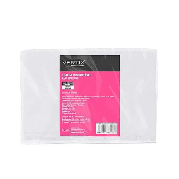 Pacote 25 Toalhas Para Manicure 20x30cm Descartável ix