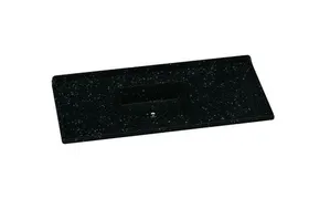 Pia para Cozinha Sintética Granitada 120x55cm AJ Rorato Pia para Cozinha Sintética Granitada 120x55cm Preta com Cuba Central
