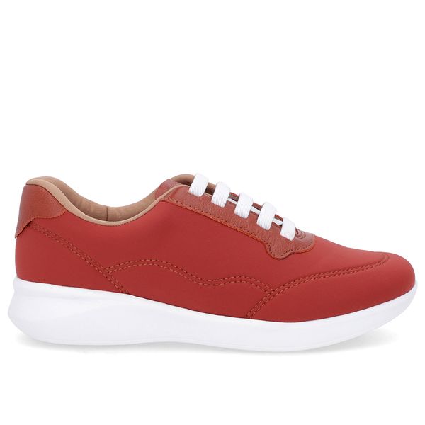 Tênis Casual Marrom Elastano Cadarço Elástico 36