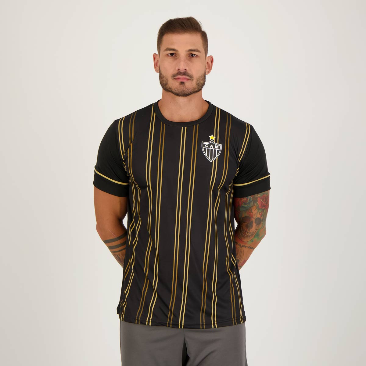Camisa Atlético Mineiro Stripes Preta
