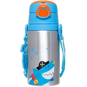 Garrafa de Alumínio Buba Aventuras Pirata Azul e Laranja Único