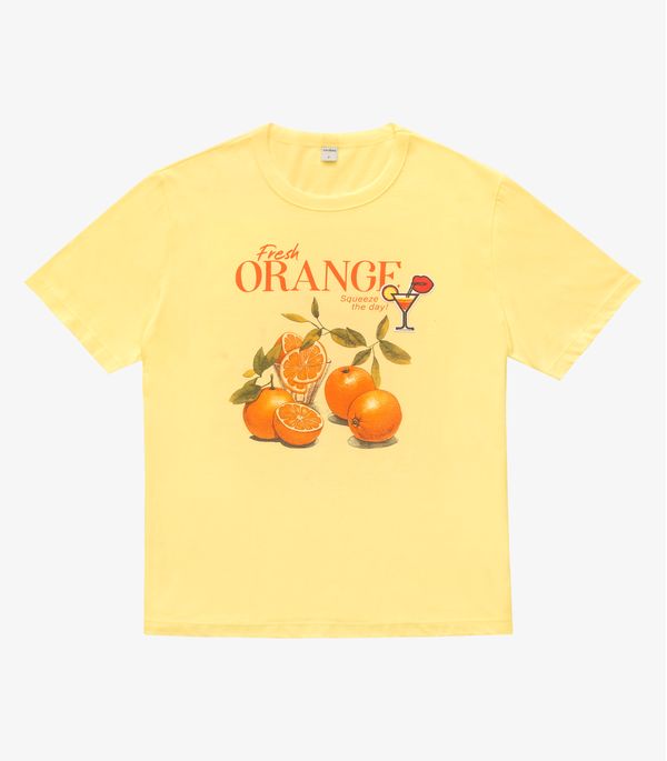 T- Shirt Meia Malha Feminina Rovitex Amarelo P