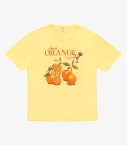 T- Shirt Meia Malha Feminina Rovitex Amarelo P