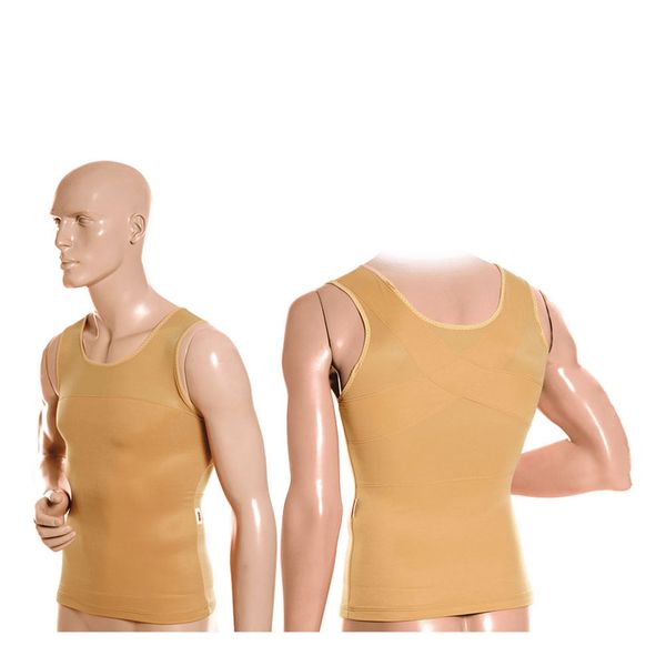 Cinta Modeladora e Postural Masculina Bege GG - Ideal