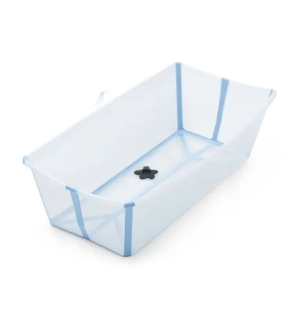 Banheira Flexível Transparente Oceano Azul Plug Térmico Stokke W531913