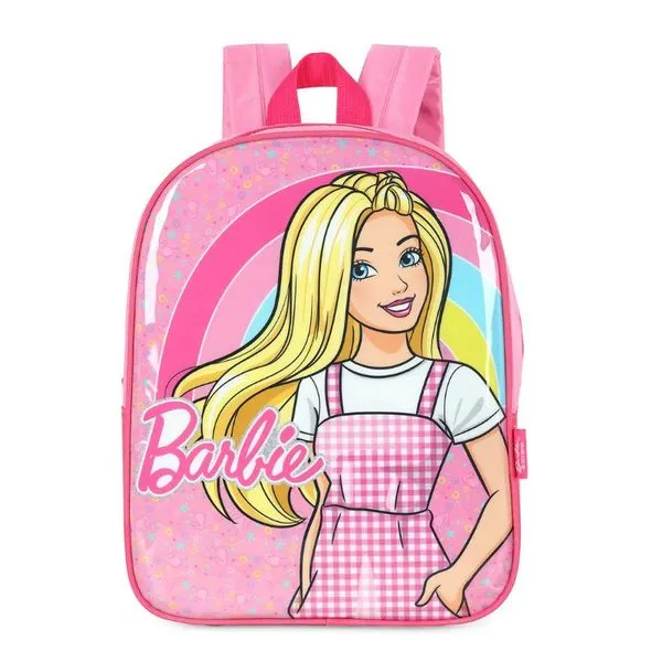 Mochila Barbie Rosa 0300 Maxlog MOCHILA BARBIE ROSA PASSEIO MAXLOG