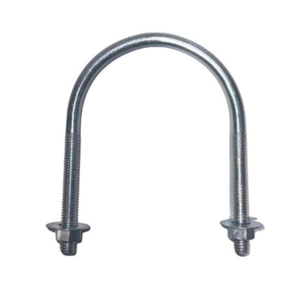 Abraçadeira Grampo U Vergalhão 5 Peças Aços e Perfis Abraçadeira Grampo U Vergalhão 1/2"x5/16" 5 Peças