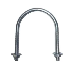 Abraçadeira Grampo U Vergalhão 5 Peças Aços e Perfis Abraçadeira Grampo U Vergalhão 1/2"x5/16" 5 Peças