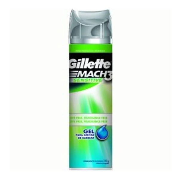 Gel de Barbear Gillette Sensitive Skin Pele Sensível 198g