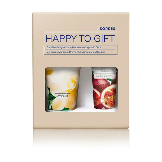 Kit Korres Hidratante Corporal Gardênia Grega + Hidratante para Mãos Verbena e Maracujá - Korres