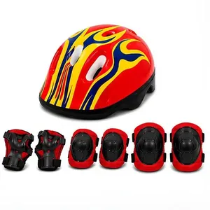 Kit de Proteção Infantil Capacete Joelheira e Cotoveleira para Bicicleta Patins e Skate Yeet Kit de Proteção Infantil Capacete Joelheira e Cotoveleira Yeet