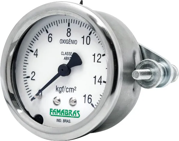 Manômetro vertical 1/4" BSP 62 mm 7 kgf FSIG-62/1 - FAMABRAS