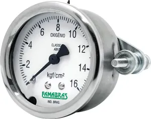 Manômetro vertical 1/4" BSP 62 mm 7 kgf FSIG-62/1 - FAMABRAS