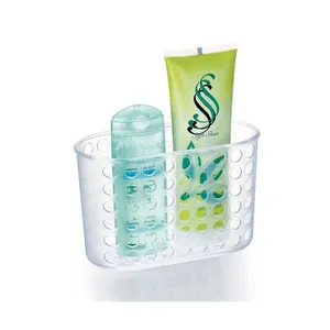 Porta shampoo Cristal 19x12cm com ventosas Arthi