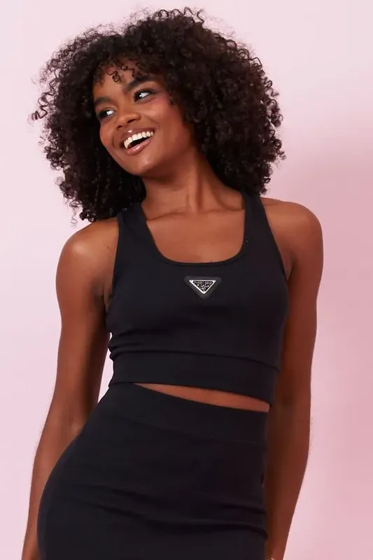 Top Feminino Com Logo em Metal Planet Girls Preto M