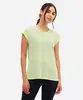 blusa esportiva canelada com recorte nas costas verde M